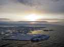 Getting close to sunset as we approach Nome

--Photo provided by Steve Roberts, UCAR/JOSS