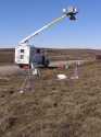 The truck near the Micro Meteorological Station.