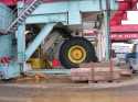 This is a piece of drilling equipment at Deadhorse.  It looks like a ship with wheels for moving across the tussock tundra.
Could it be the same Radio Flyer that makes little red wagons?